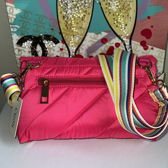 CEJON Fuchsia Nylon Crossbody Bag - Picture 4 of 16
